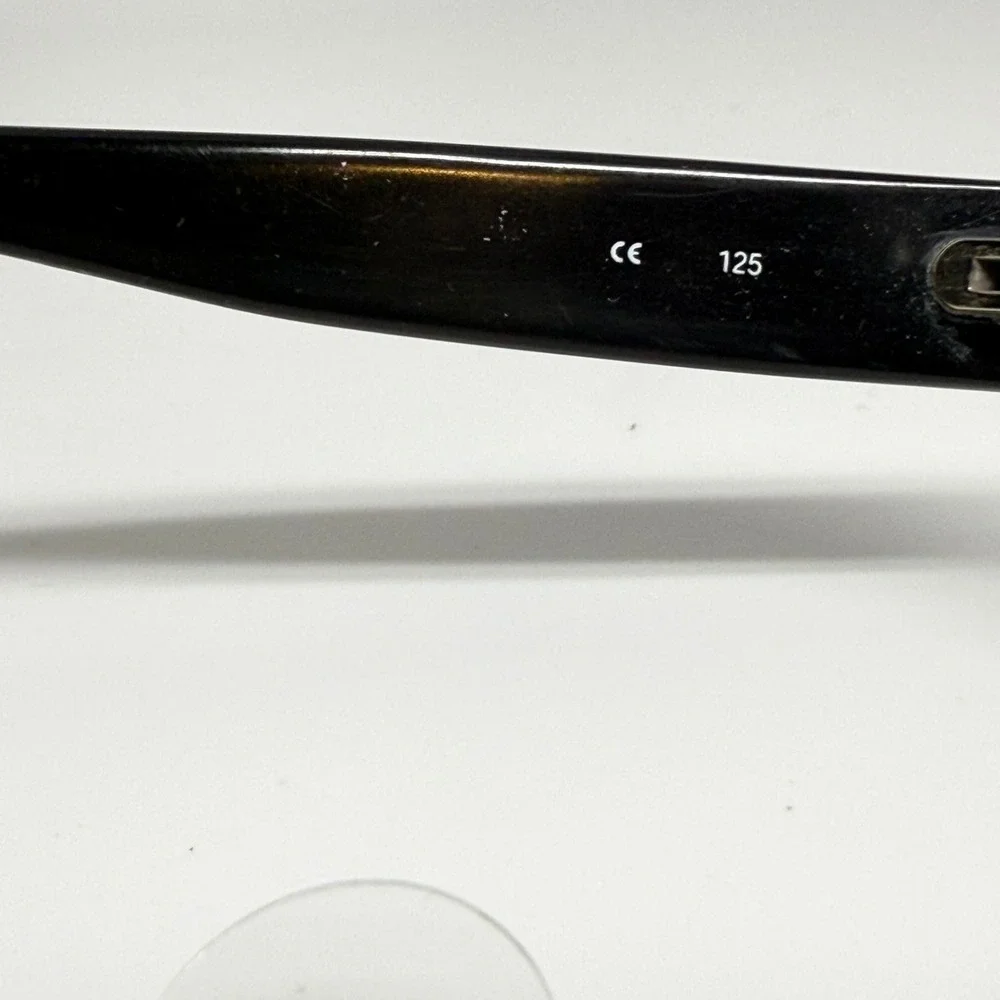 Coach Chelsea S426 Black Rectangular Eyeglass Frames Sparkle Detail 125mm